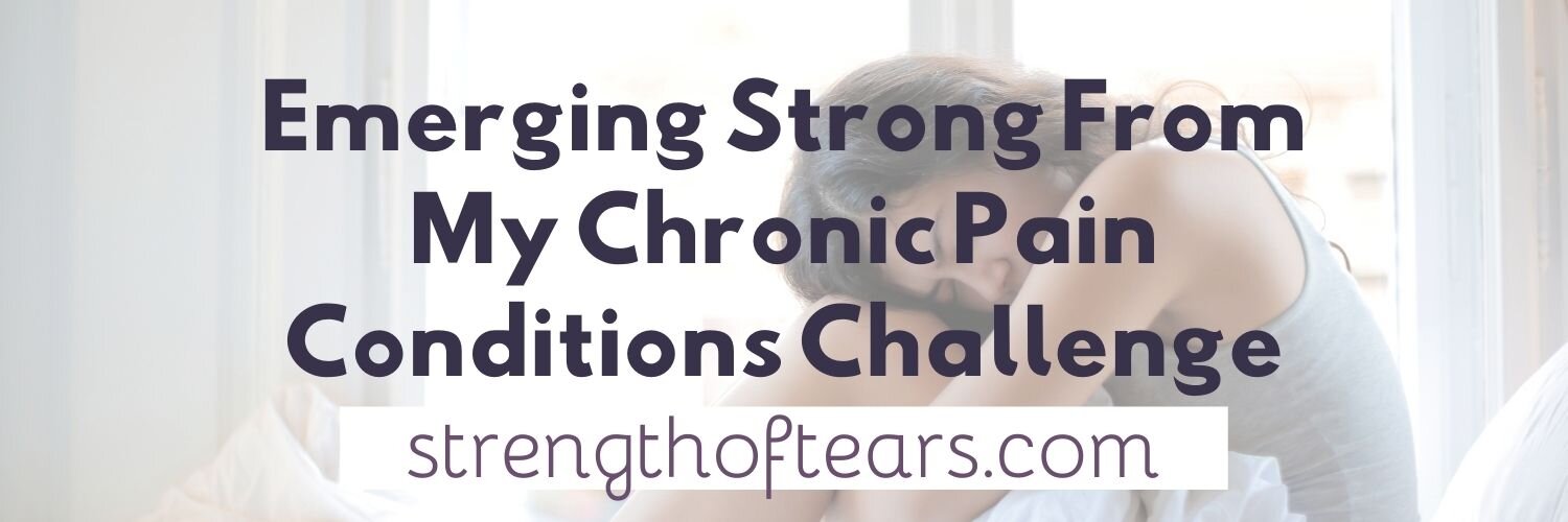 Emerging Strong From My Chronic Pain Conditions Challenge This story is about the impact chronic pain conditions have had on my life. I have a rare brain disease called Idiopathic Intracranial Hypertension or IIH, as well as Migraine and Hypothyroid…